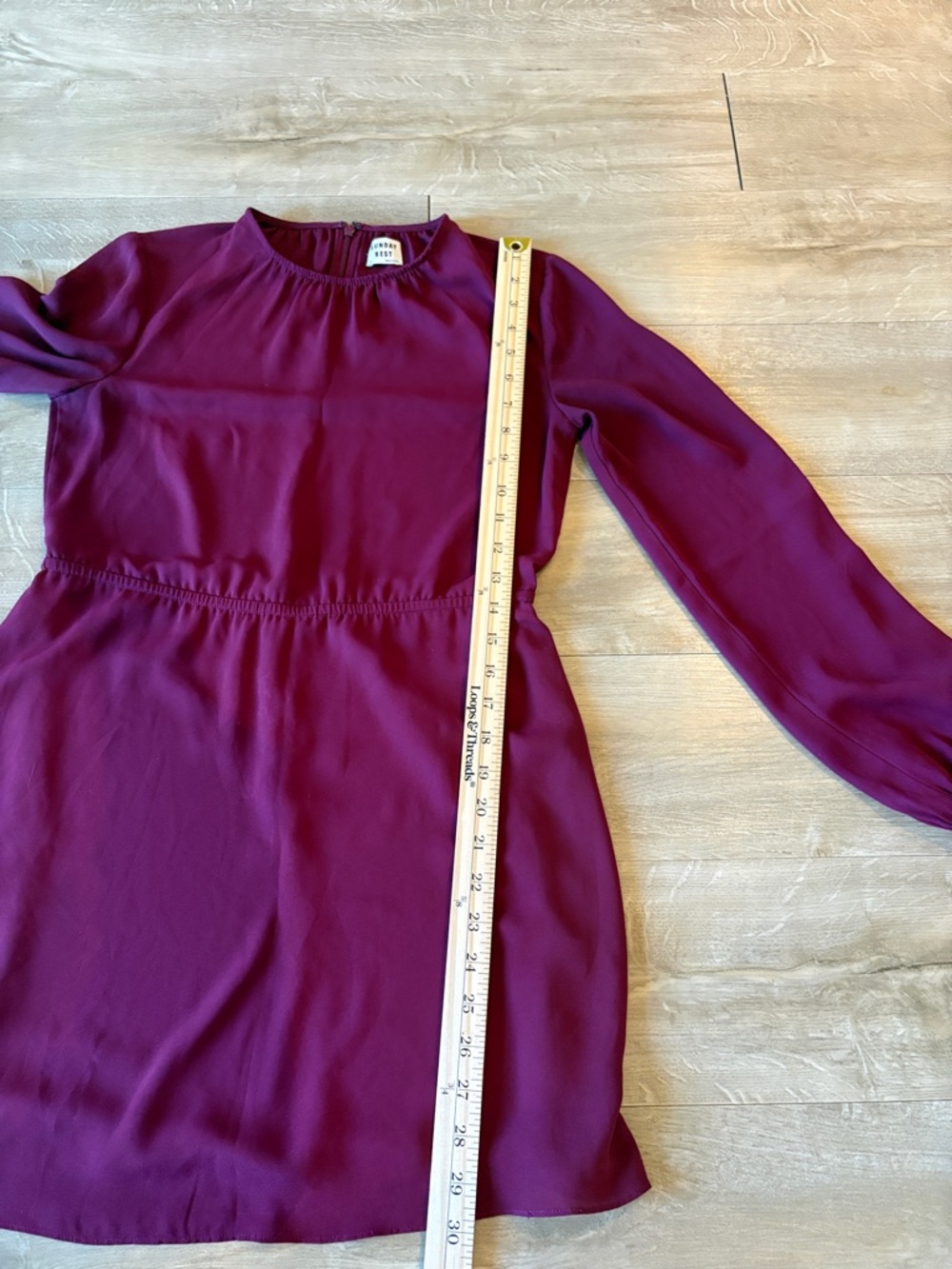 Aritzia Sunday Best Mini Long Sleeve Dress With Sheer Sleeves Size 2 - Picture 7 of 9